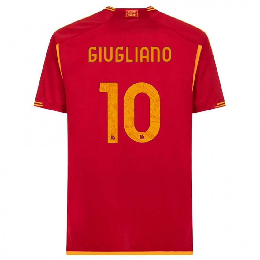 Heren Manuela Giugliano #10 Rood Thuisshirt Thuistenue 2023/24 T-Shirt