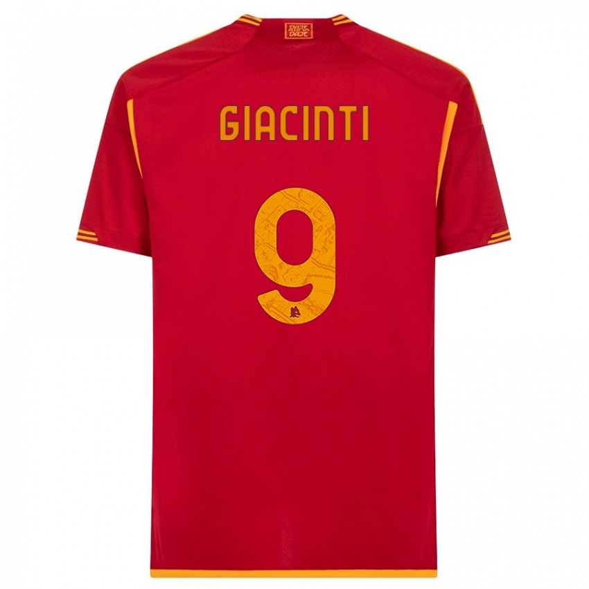 Heren Valentina Giacinti #9 Rood Thuisshirt Thuistenue 2023/24 T-Shirt