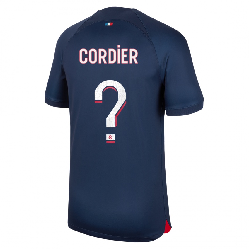 Heren Thomas Cordier #0 Blauw Rood Thuisshirt Thuistenue 2023/24 T-Shirt