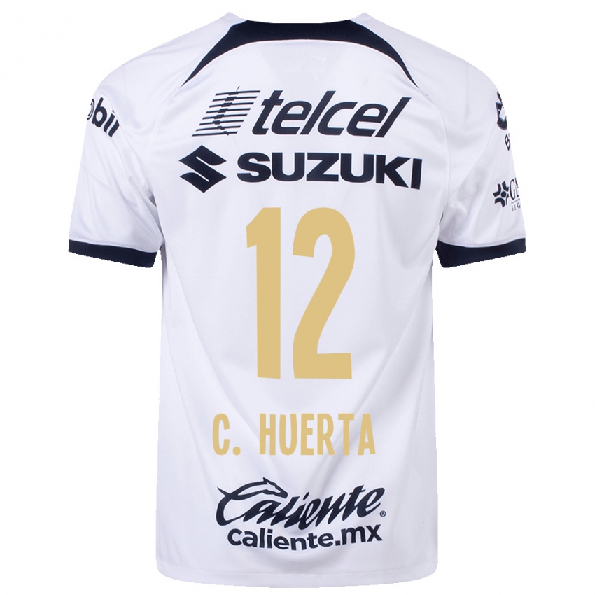 Heren Cesar Huerta #12 Wit Thuisshirt Thuistenue 2023/24 T-Shirt