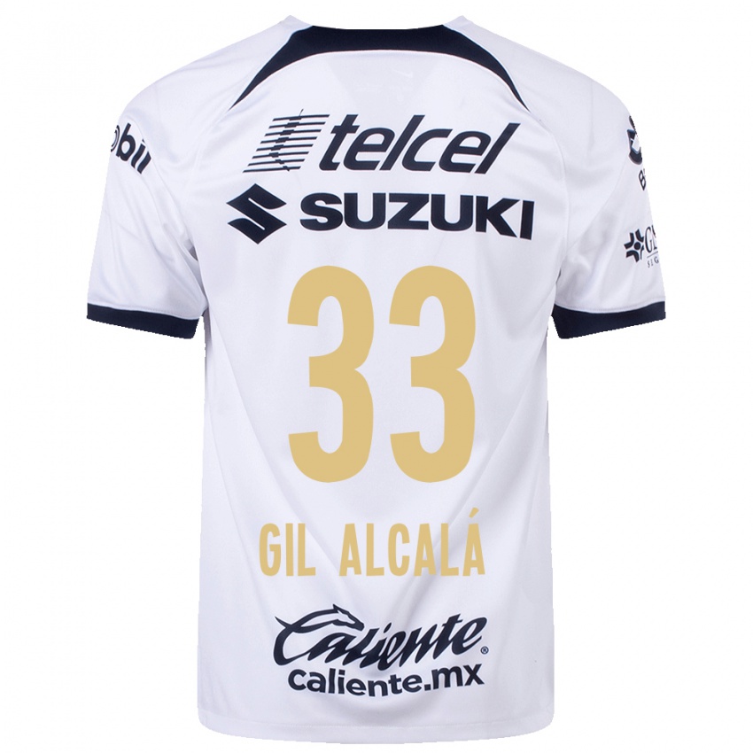 Heren Gil Alcala #33 Wit Thuisshirt Thuistenue 2023/24 T-Shirt