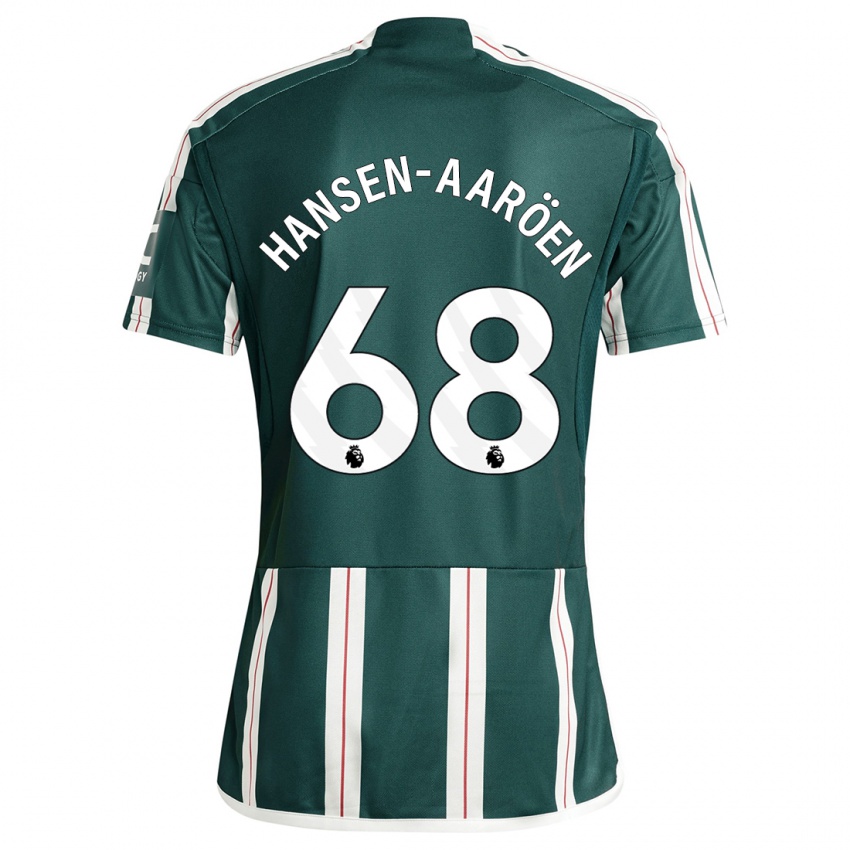 Heren Isak Hansen-Aaröen #68 Donkergroen Uitshirt Uittenue 2023/24 T-Shirt