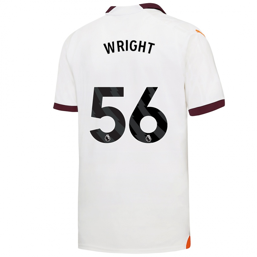 Heren Jacob Wright #56 Wit Uitshirt Uittenue 2023/24 T-Shirt