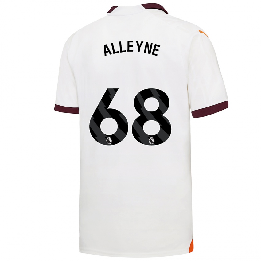 Heren Max Alleyne #68 Wit Uitshirt Uittenue 2023/24 T-Shirt