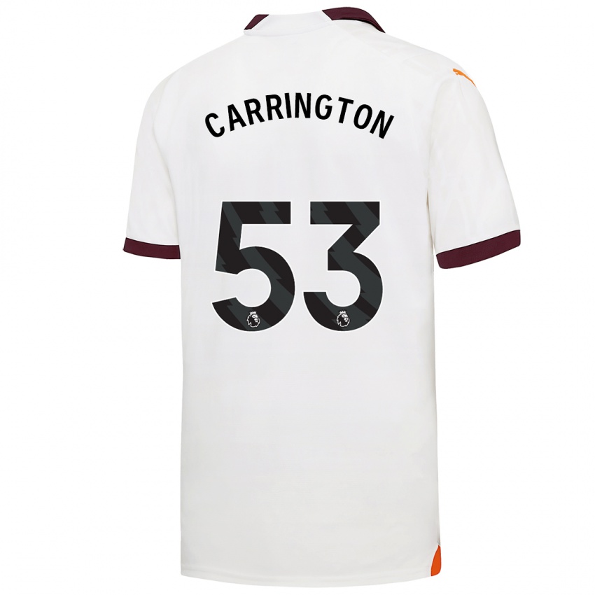 Heren Ezra Carrington #53 Wit Uitshirt Uittenue 2023/24 T-Shirt