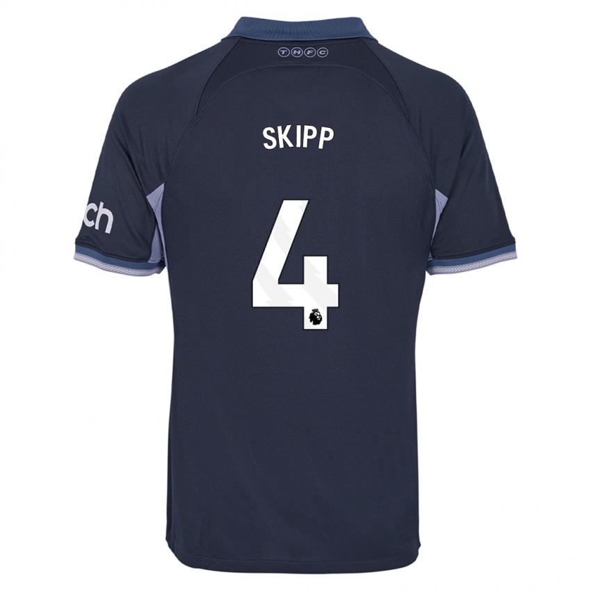 Heren Oliver Skipp #4 Donkerblauw Uitshirt Uittenue 2023/24 T-Shirt