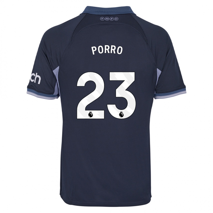 Heren Pedro Porro #23 Donkerblauw Uitshirt Uittenue 2023/24 T-Shirt