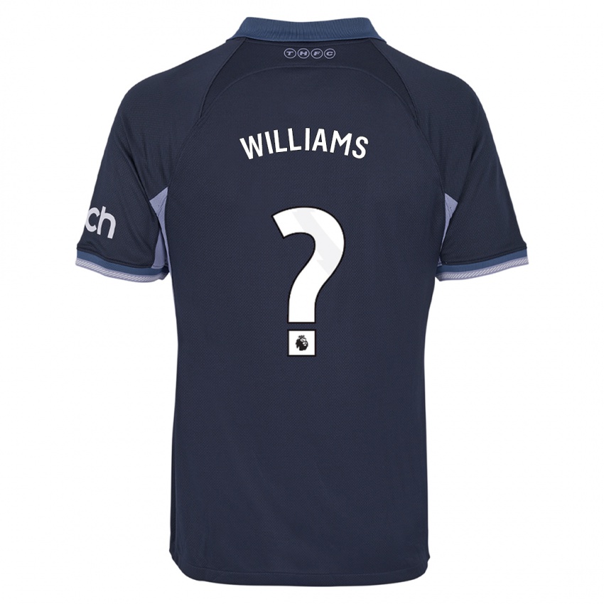 Heren Jaden Williams #0 Donkerblauw Uitshirt Uittenue 2023/24 T-Shirt
