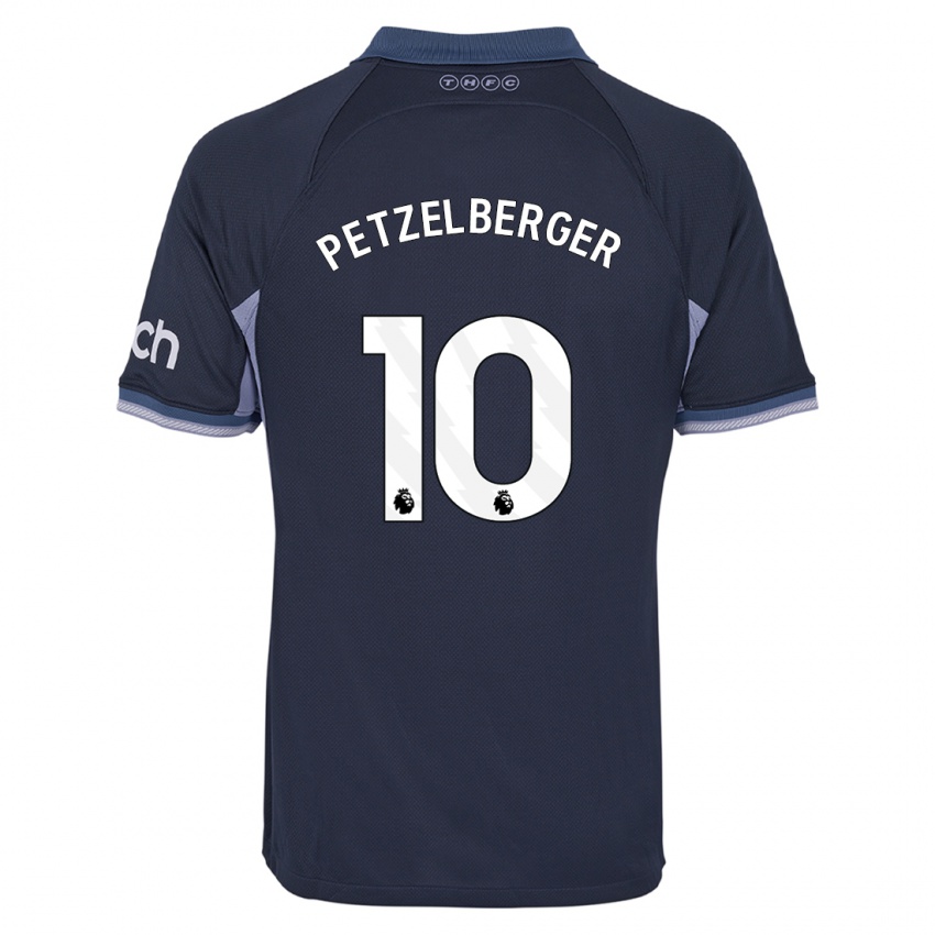 Heren Ramona Petzelberger #10 Donkerblauw Uitshirt Uittenue 2023/24 T-Shirt