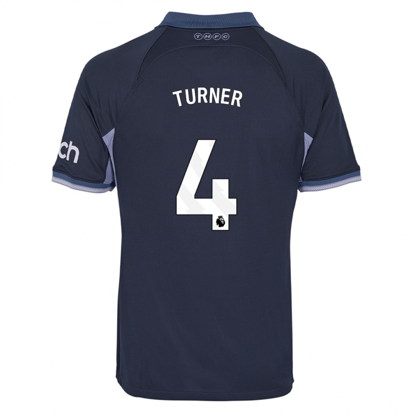 Heren Amy Turner #4 Donkerblauw Uitshirt Uittenue 2023/24 T-Shirt