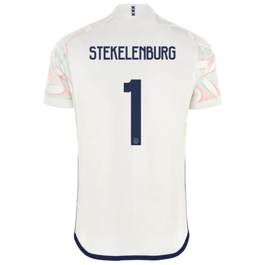Heren Maarten Stekelenburg #1 Wit Uitshirt Uittenue 2023/24 T-Shirt
