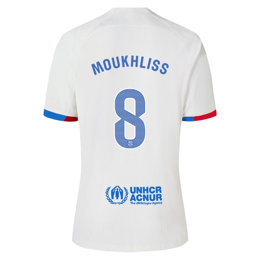 Heren Moha Moukhliss #8 Wit Uitshirt Uittenue 2023/24 T-Shirt