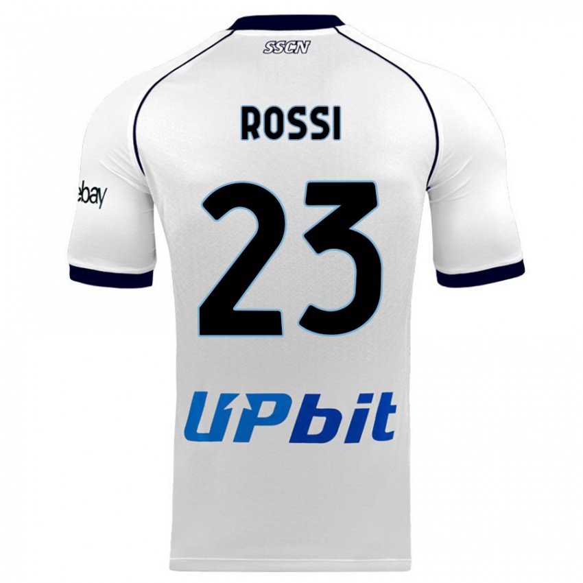 Heren Leonardo Rossi #23 Wit Uitshirt Uittenue 2023/24 T-Shirt