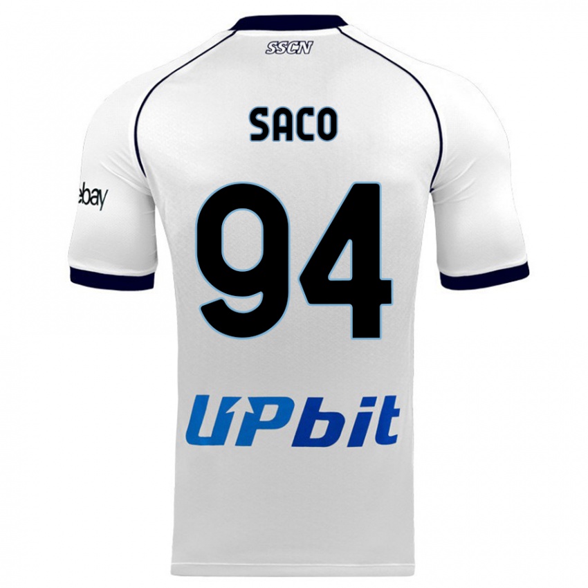 Heren Coli Saco #94 Wit Uitshirt Uittenue 2023/24 T-Shirt