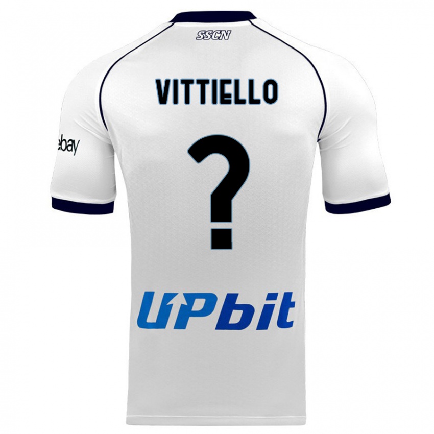 Heren Antonio Vittiello #0 Wit Uitshirt Uittenue 2023/24 T-Shirt