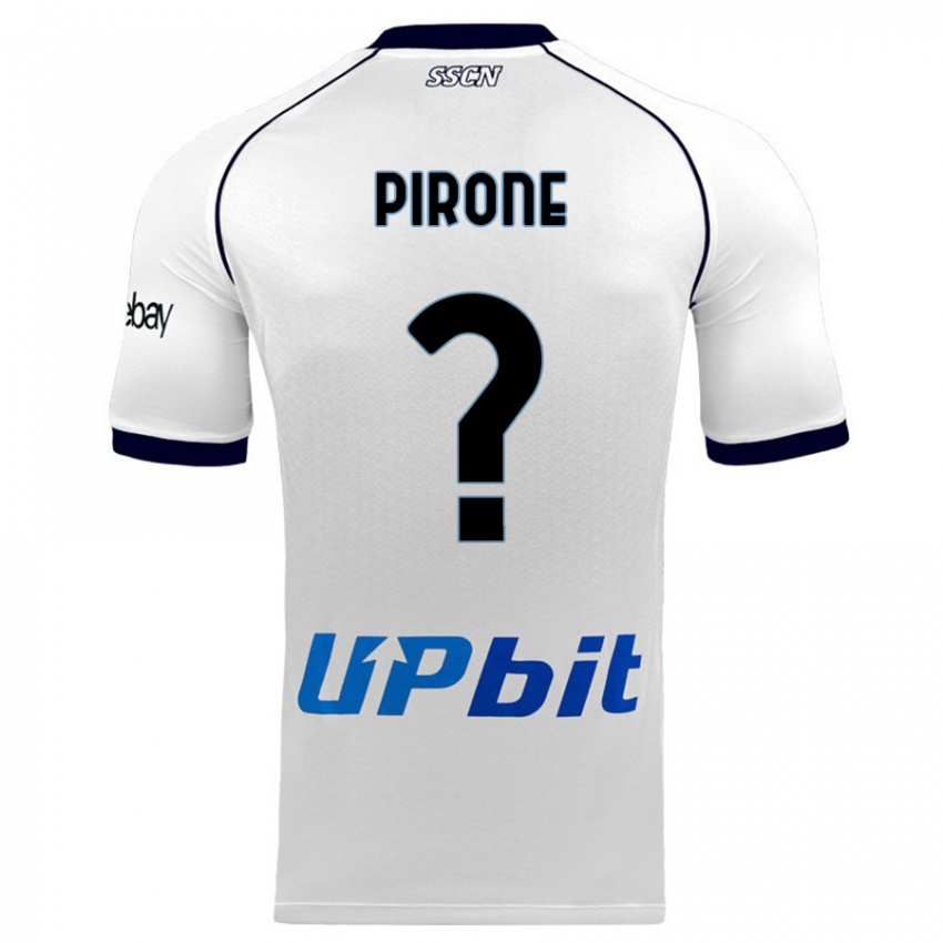 Heren Francesco Pirone #0 Wit Uitshirt Uittenue 2023/24 T-Shirt