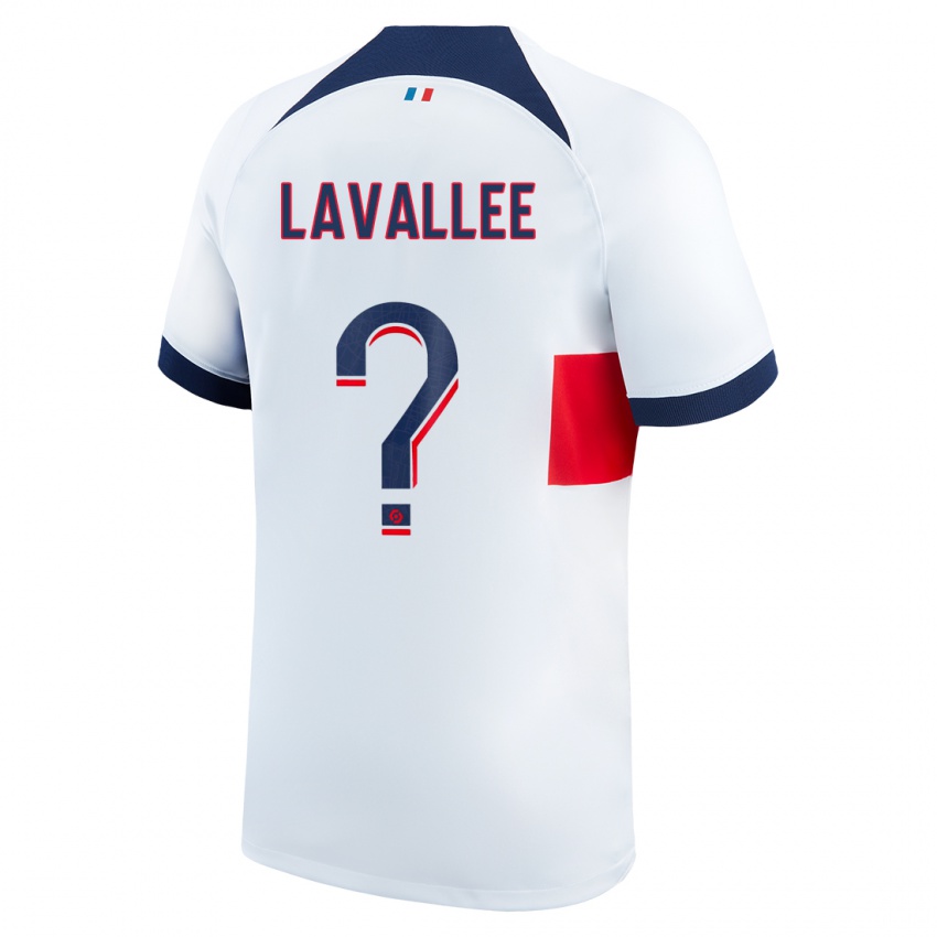 Heren Lucas Lavallee #0 Wit Uitshirt Uittenue 2023/24 T-Shirt