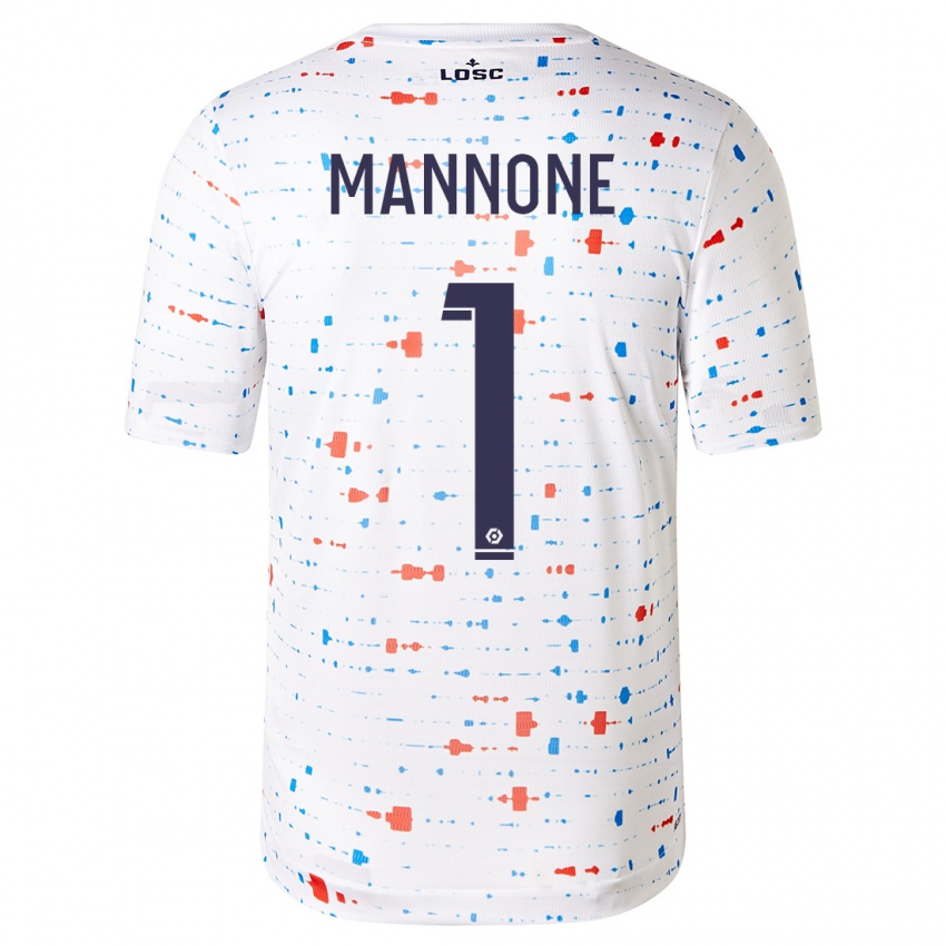 Heren Vito Mannone #1 Wit Uitshirt Uittenue 2023/24 T-Shirt