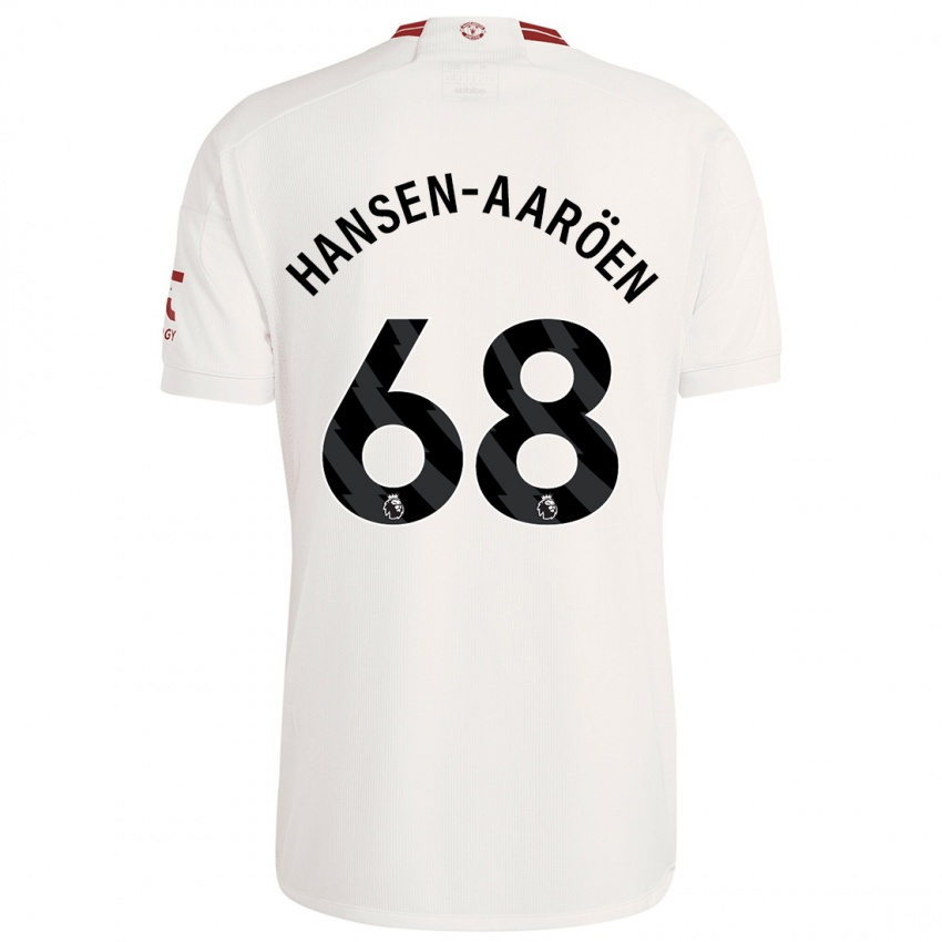 Heren Isak Hansen-Aaröen #68 Wit Thuisshirt Derde Tenue 2023/24 T-Shirt