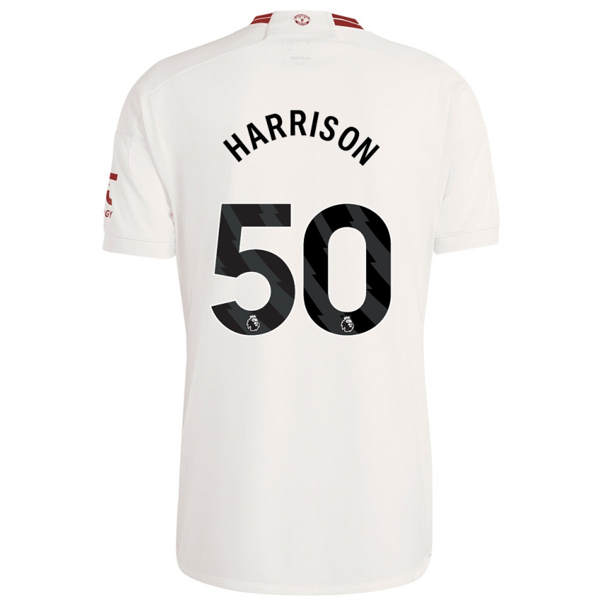 Heren Elyh Harrison #50 Wit Thuisshirt Derde Tenue 2023/24 T-Shirt