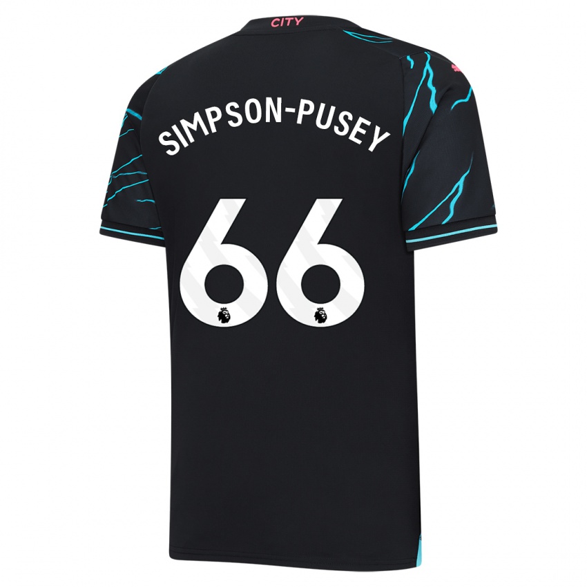 Heren Jahmai Simpson-Pusey #66 Donkerblauw Thuisshirt Derde Tenue 2023/24 T-Shirt