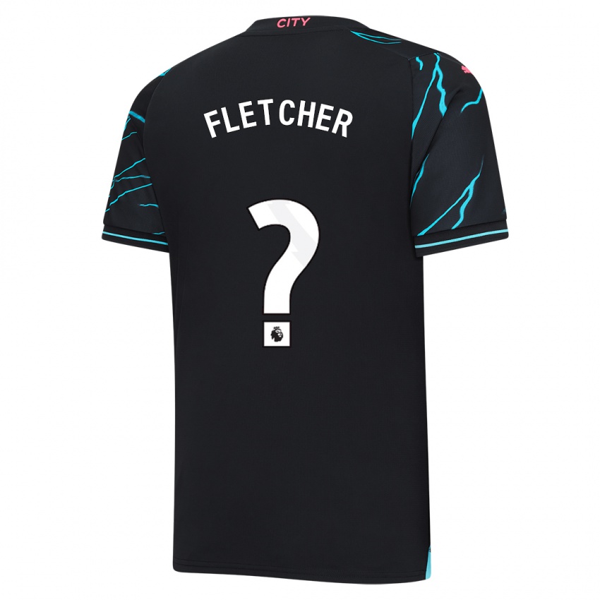Heren Luca Fletcher #0 Donkerblauw Thuisshirt Derde Tenue 2023/24 T-Shirt