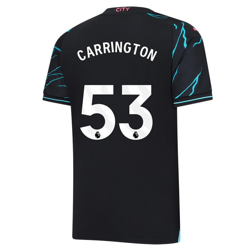 Heren Ezra Carrington #53 Donkerblauw Thuisshirt Derde Tenue 2023/24 T-Shirt