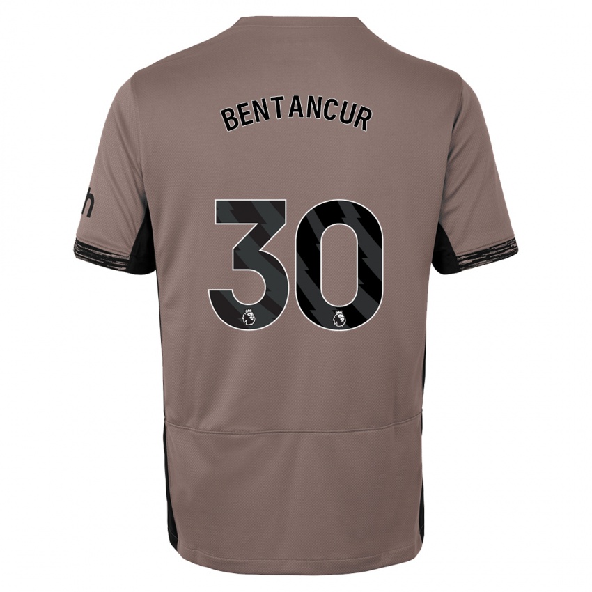 Heren Rodrigo Bentancur #30 Donker Beige Thuisshirt Derde Tenue 2023/24 T-Shirt