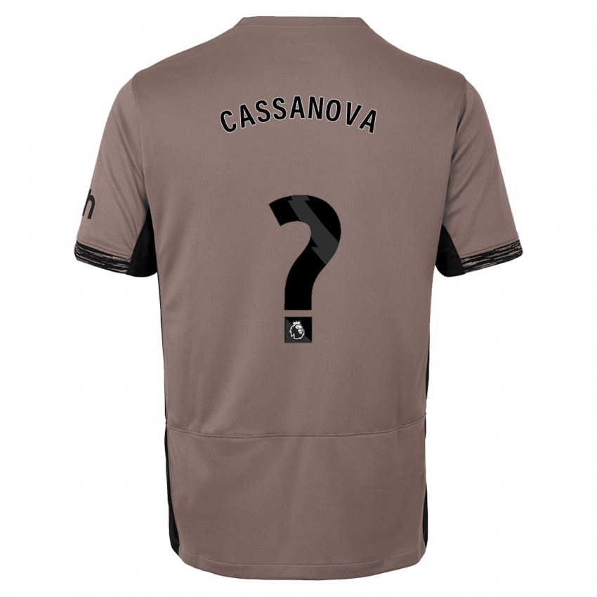 Heren Dante Cassanova #0 Donker Beige Thuisshirt Derde Tenue 2023/24 T-Shirt