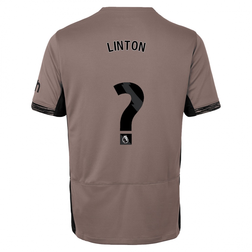 Heren Jahziah Linton #0 Donker Beige Thuisshirt Derde Tenue 2023/24 T-Shirt