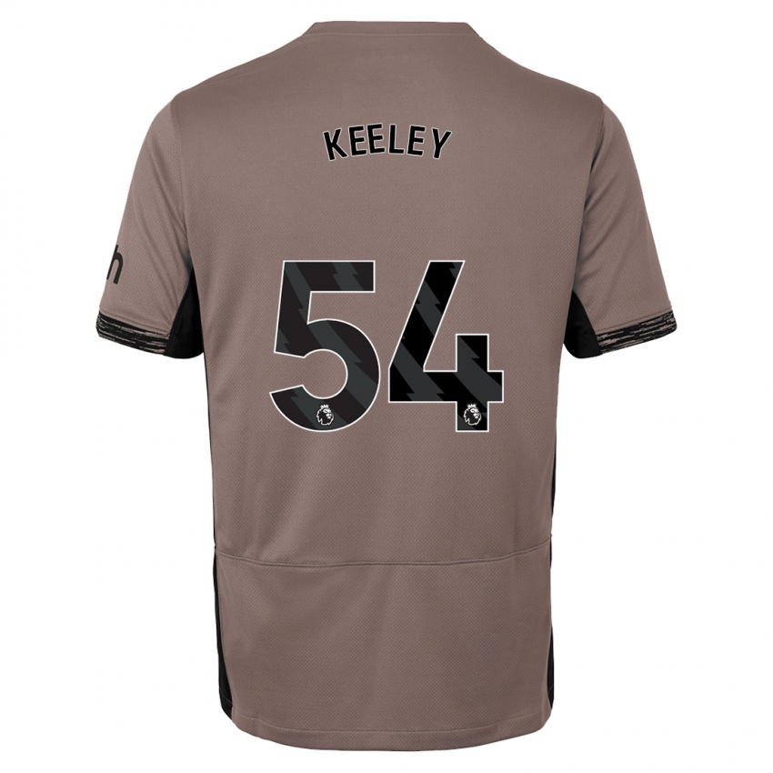 Heren Josh Keeley #54 Donker Beige Thuisshirt Derde Tenue 2023/24 T-Shirt