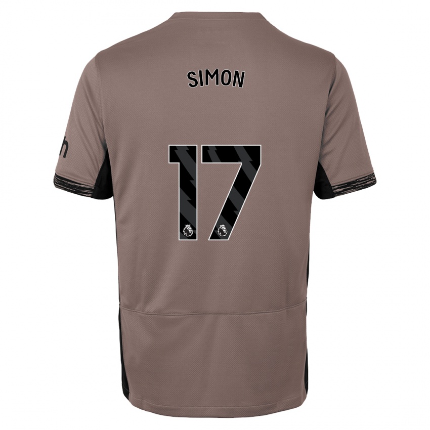 Heren Kyah Simon #17 Donker Beige Thuisshirt Derde Tenue 2023/24 T-Shirt
