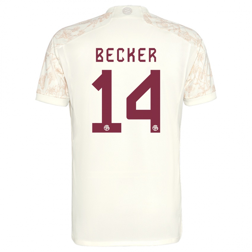 Heren Lennard Becker #14 Gebroken Wit Thuisshirt Derde Tenue 2023/24 T-Shirt