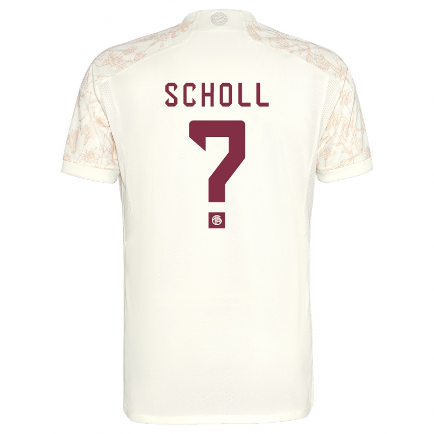 Heren Paul Scholl #0 Gebroken Wit Thuisshirt Derde Tenue 2023/24 T-Shirt
