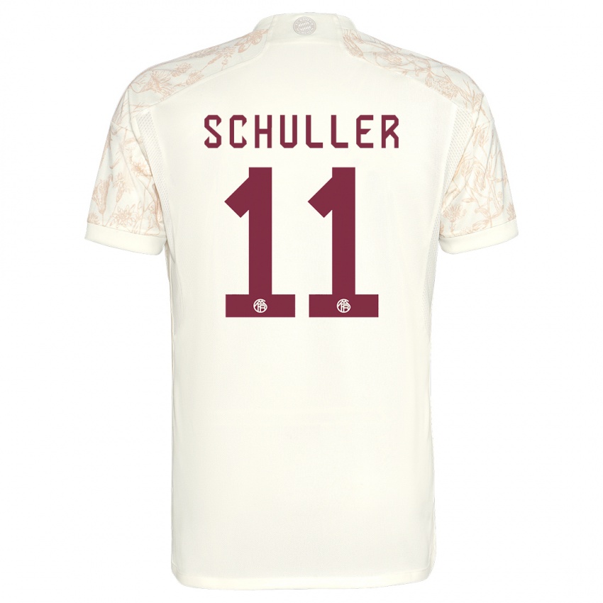Heren Lea Schuller #11 Gebroken Wit Thuisshirt Derde Tenue 2023/24 T-Shirt