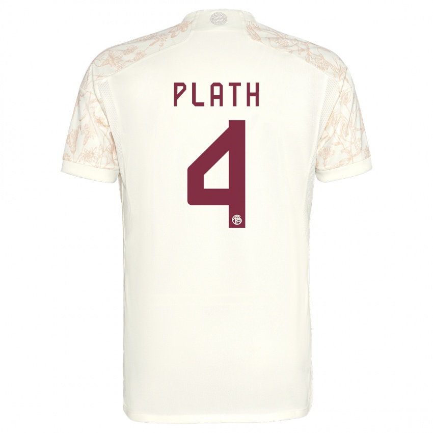 Heren Max Plath #4 Gebroken Wit Thuisshirt Derde Tenue 2023/24 T-Shirt