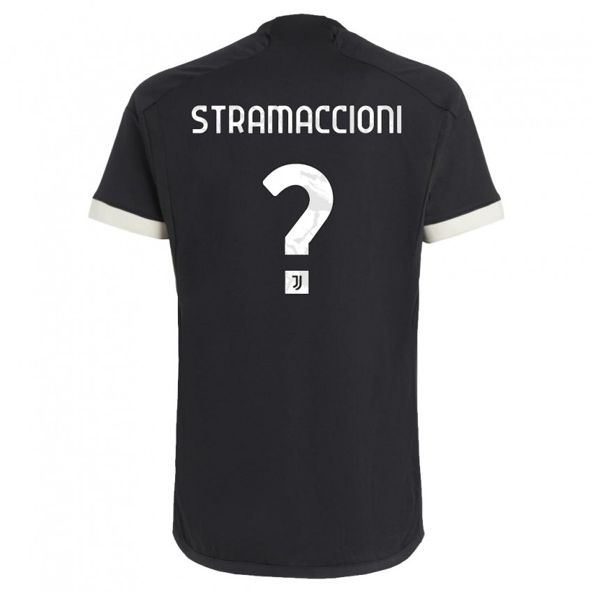 Heren Diego Stramaccioni #0 Zwart Thuisshirt Derde Tenue 2023/24 T-Shirt