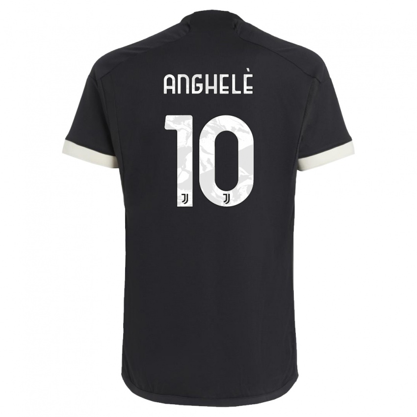 Heren Lorenzo Anghelè #10 Zwart Thuisshirt Derde Tenue 2023/24 T-Shirt