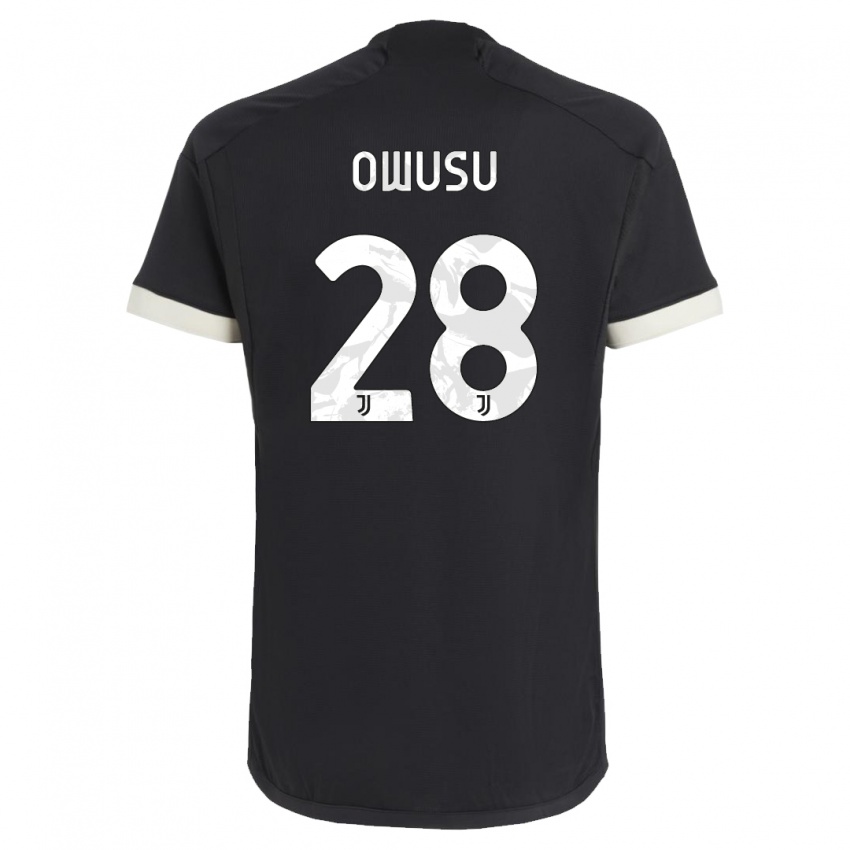 Heren Augusto Owusu #28 Zwart Thuisshirt Derde Tenue 2023/24 T-Shirt