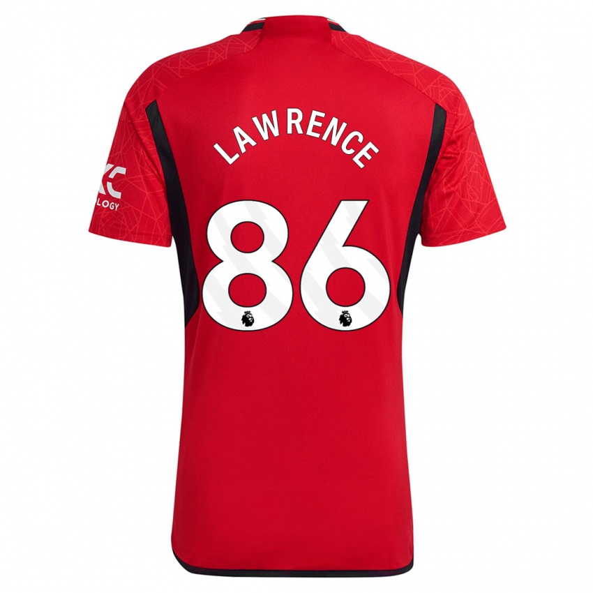 Dames Marcus Lawrence #86 Rood Thuisshirt Thuistenue 2023/24 T-Shirt