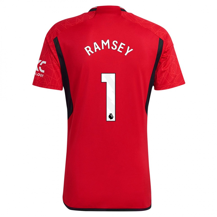 Dames Emily Ramsey #1 Rood Thuisshirt Thuistenue 2023/24 T-Shirt