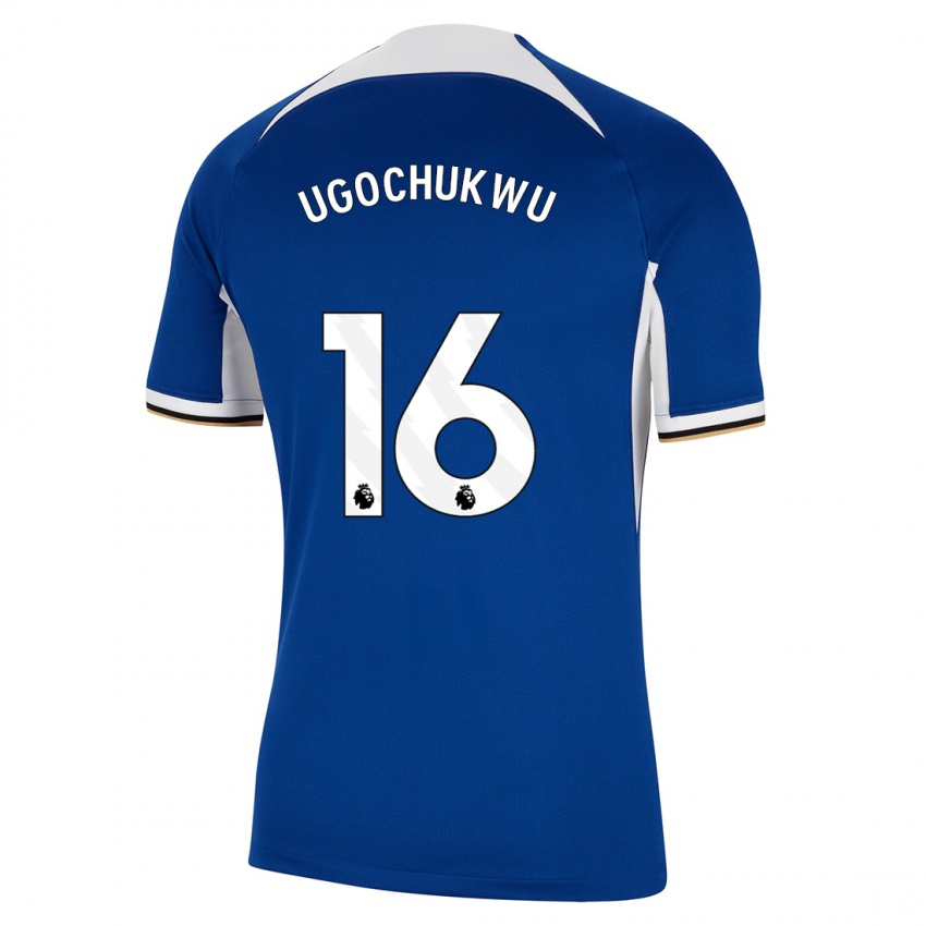 Dames Lesley Ugochukwu #16 Blauw Thuisshirt Thuistenue 2023/24 T-Shirt