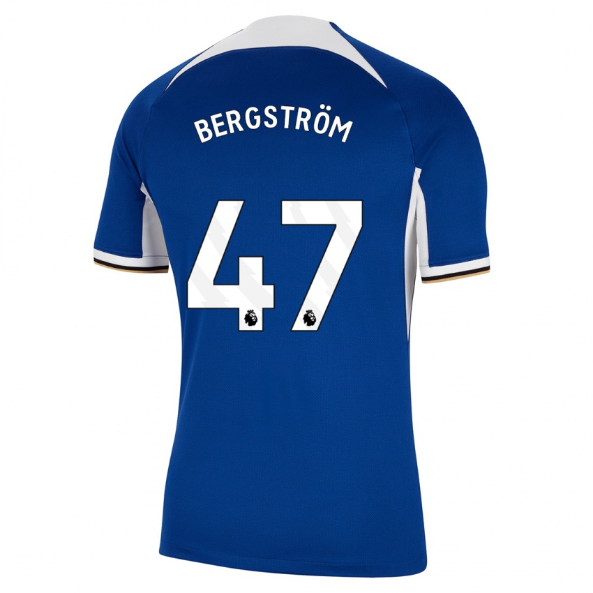 Dames Lucas Bergström #47 Blauw Thuisshirt Thuistenue 2023/24 T-Shirt