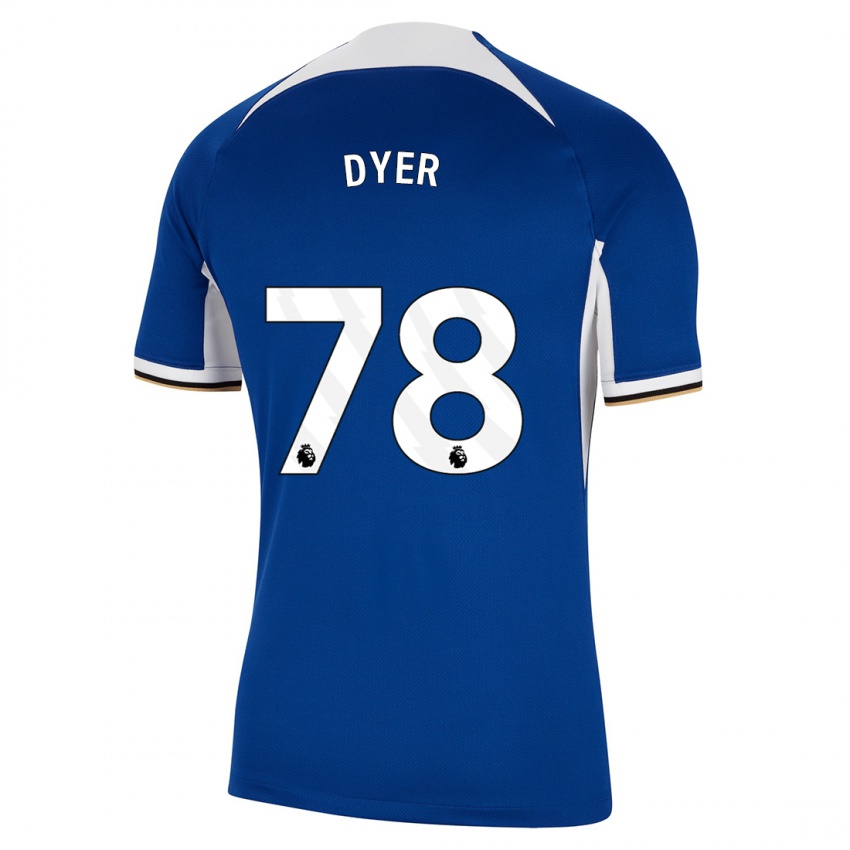 Dames Kiano Dyer #78 Blauw Thuisshirt Thuistenue 2023/24 T-Shirt