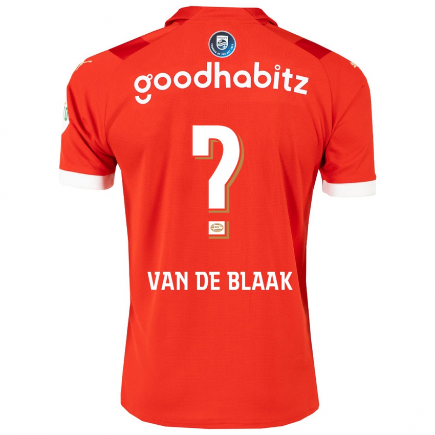 Dames Emmanuel Van De Blaak #0 Rood Thuisshirt Thuistenue 2023/24 T-Shirt
