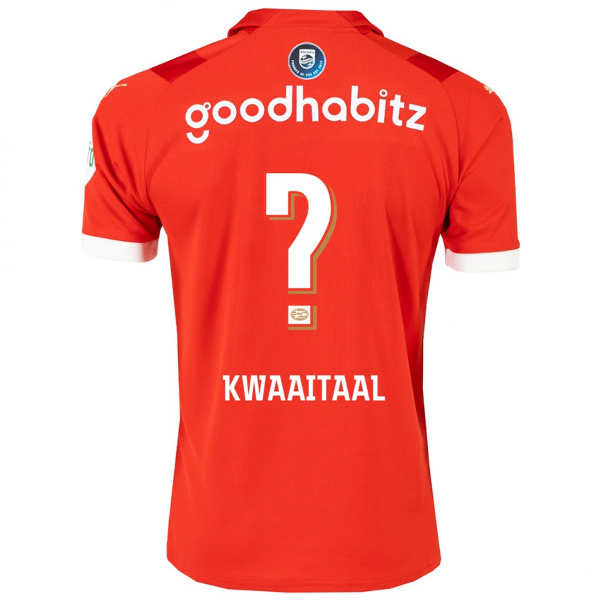 Dames Julian Kwaaitaal #0 Rood Thuisshirt Thuistenue 2023/24 T-Shirt