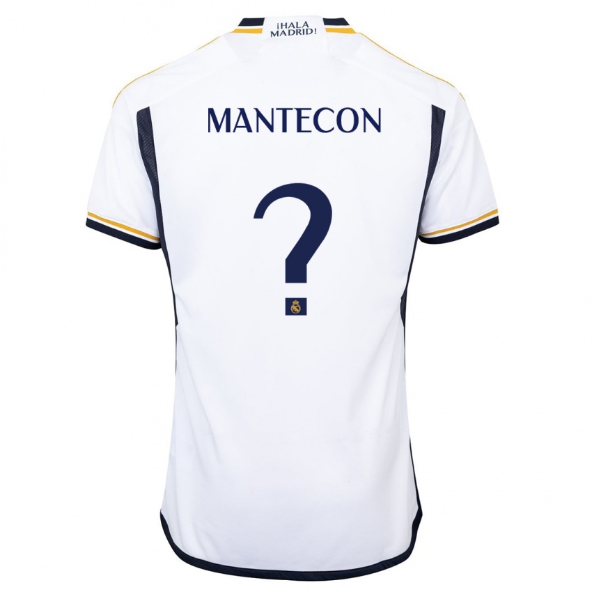 Dames Hugo Mantecon #0 Wit Thuisshirt Thuistenue 2023/24 T-Shirt