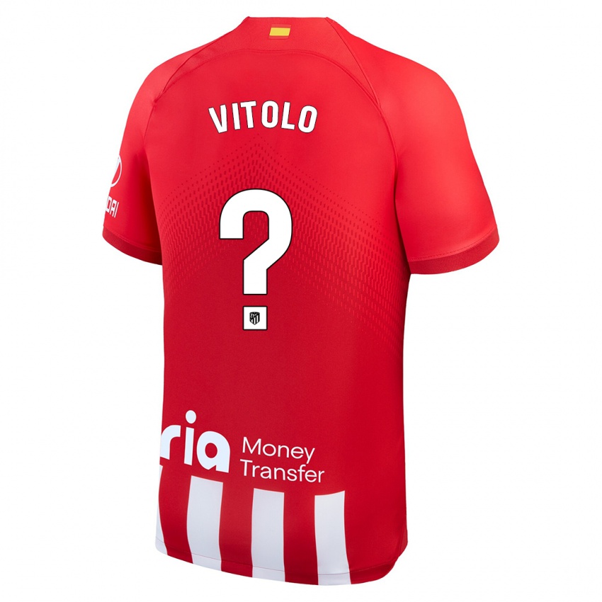 Dames Vitolo #0 Rood Wit Thuisshirt Thuistenue 2023/24 T-Shirt