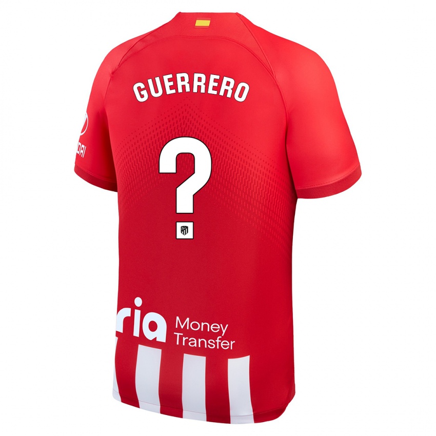 Dames Sergio Guerrero #0 Rood Wit Thuisshirt Thuistenue 2023/24 T-Shirt