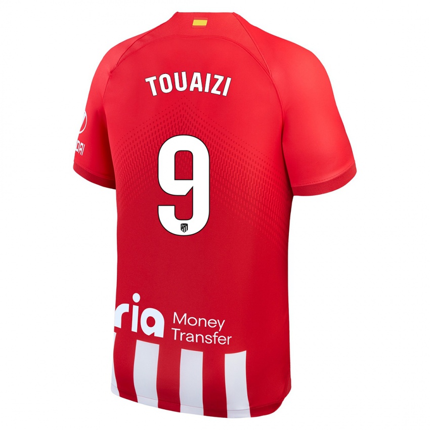 Dames Nabil Touaizi #9 Rood Wit Thuisshirt Thuistenue 2023/24 T-Shirt